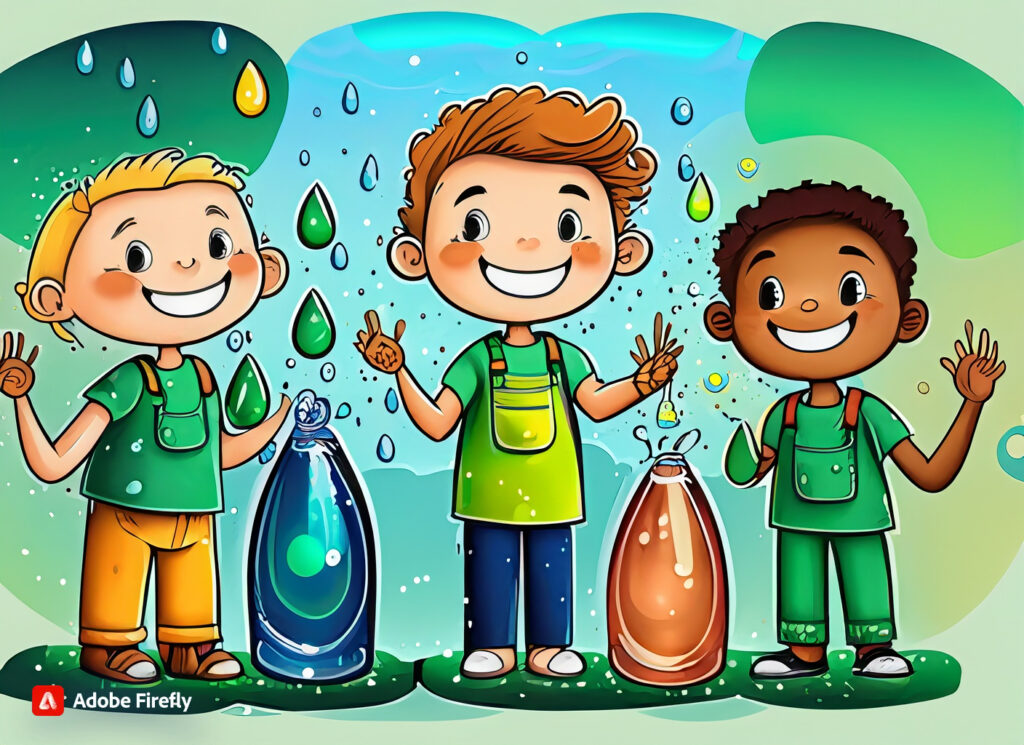 como cuidar el agua para niños 
