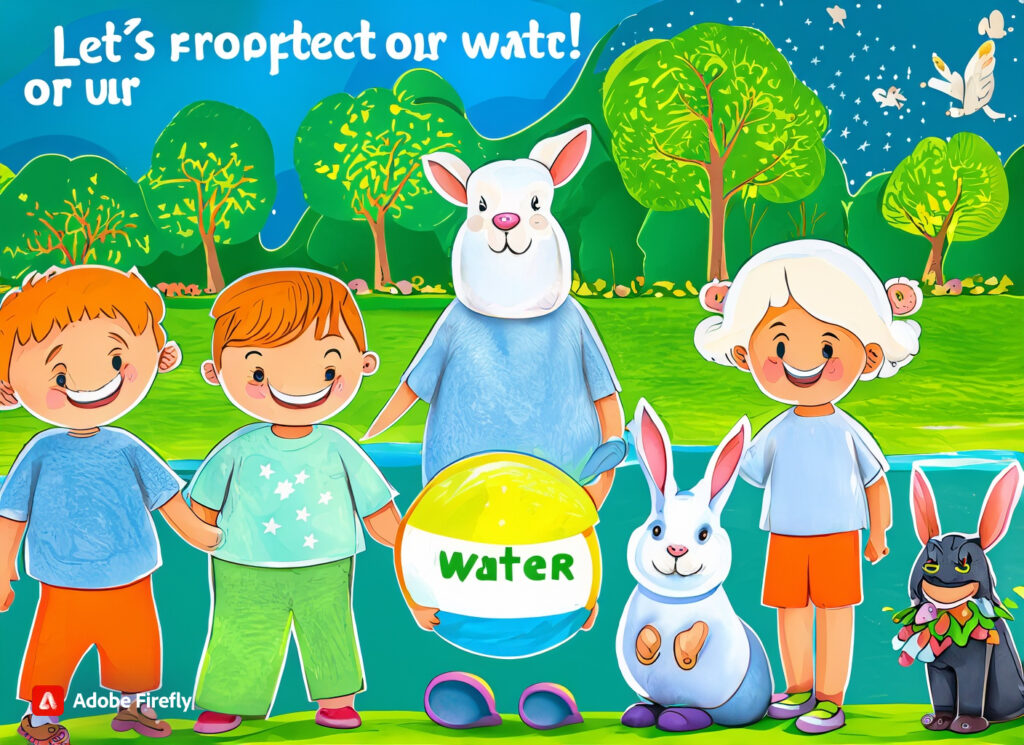 como cuidar el agua para niños