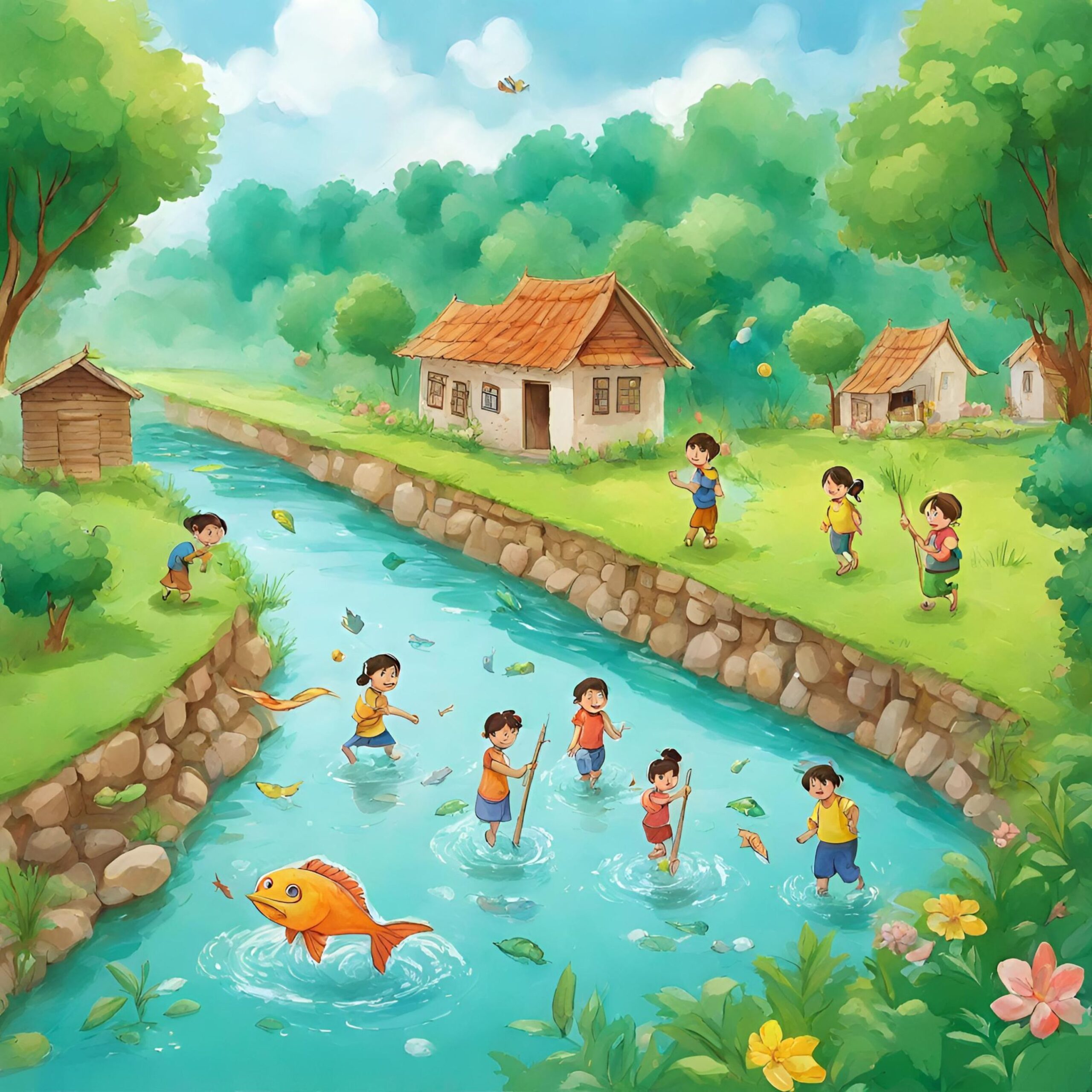 Historia sobre el Cuidado del Agua: El Tesoro del Río Limpio