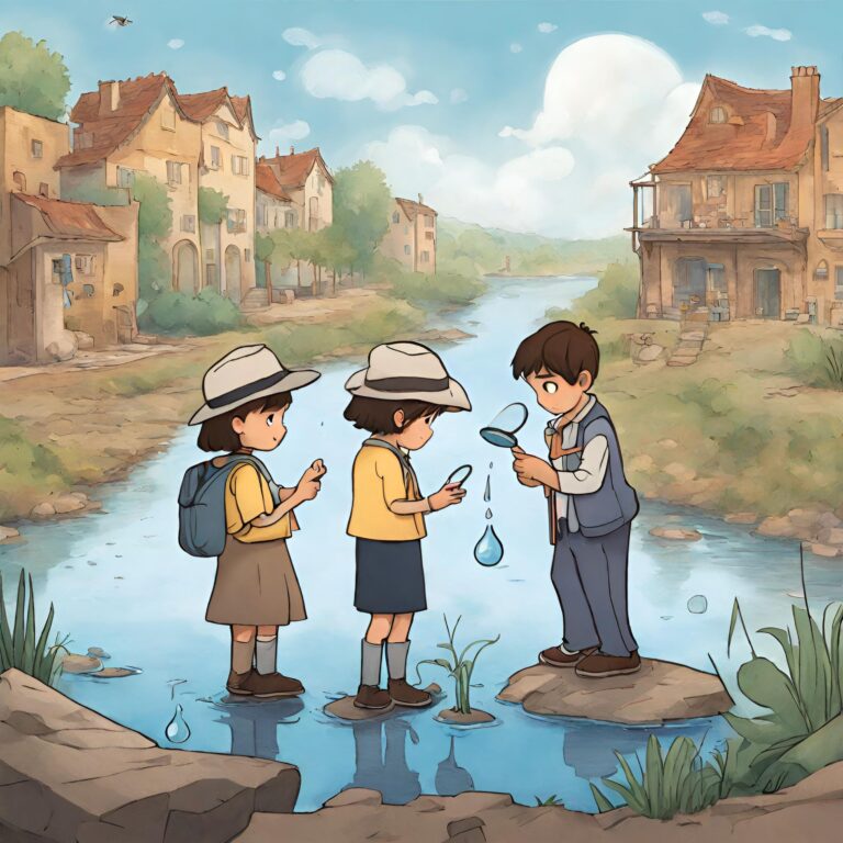 Historieta sobre el Cuidado del Agua El Misterio de las Gotas Desaparecidas