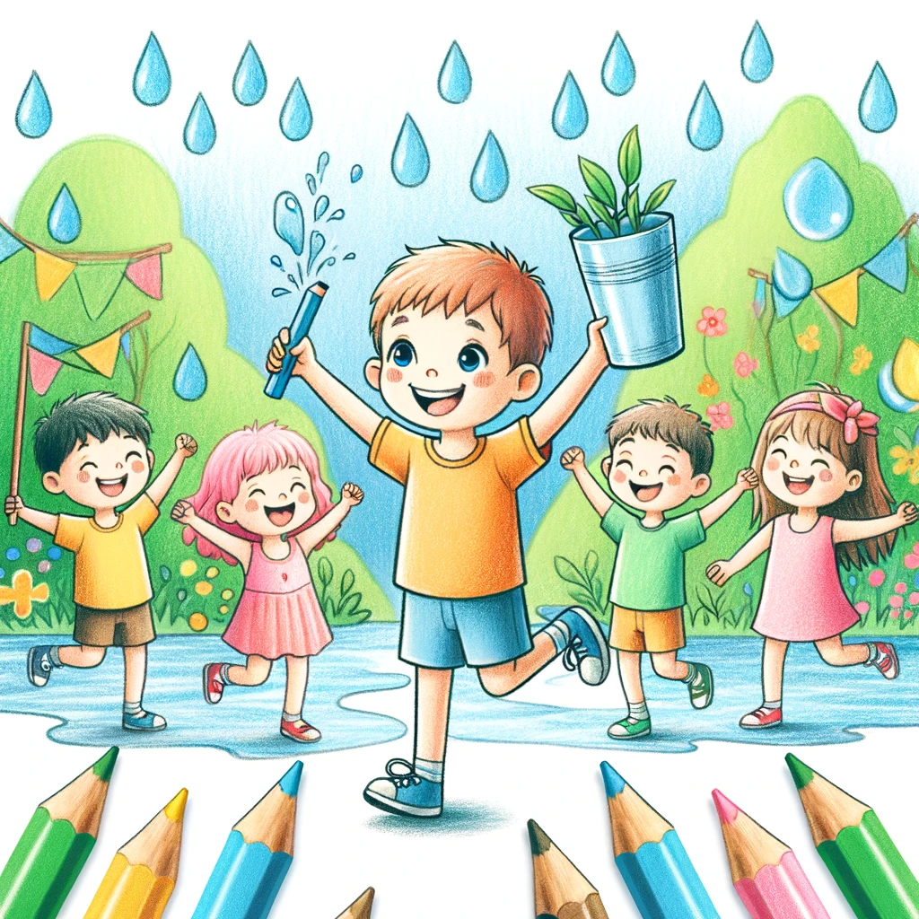 Tarjetas Creativas Para el Cuidado del Agua para Niños
