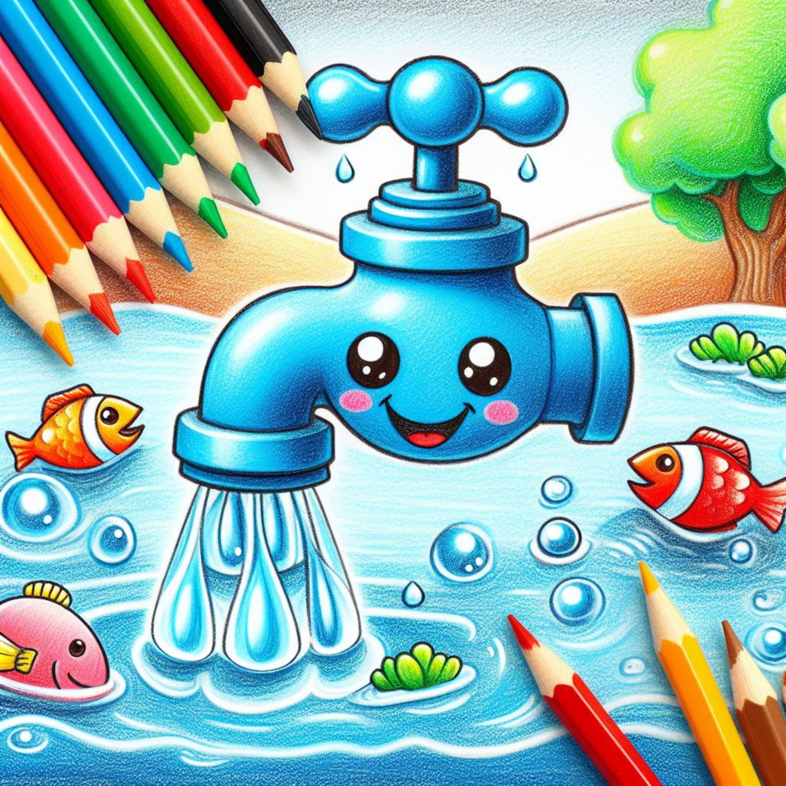 Carteles sobre el Cuidado del Agua llamativos