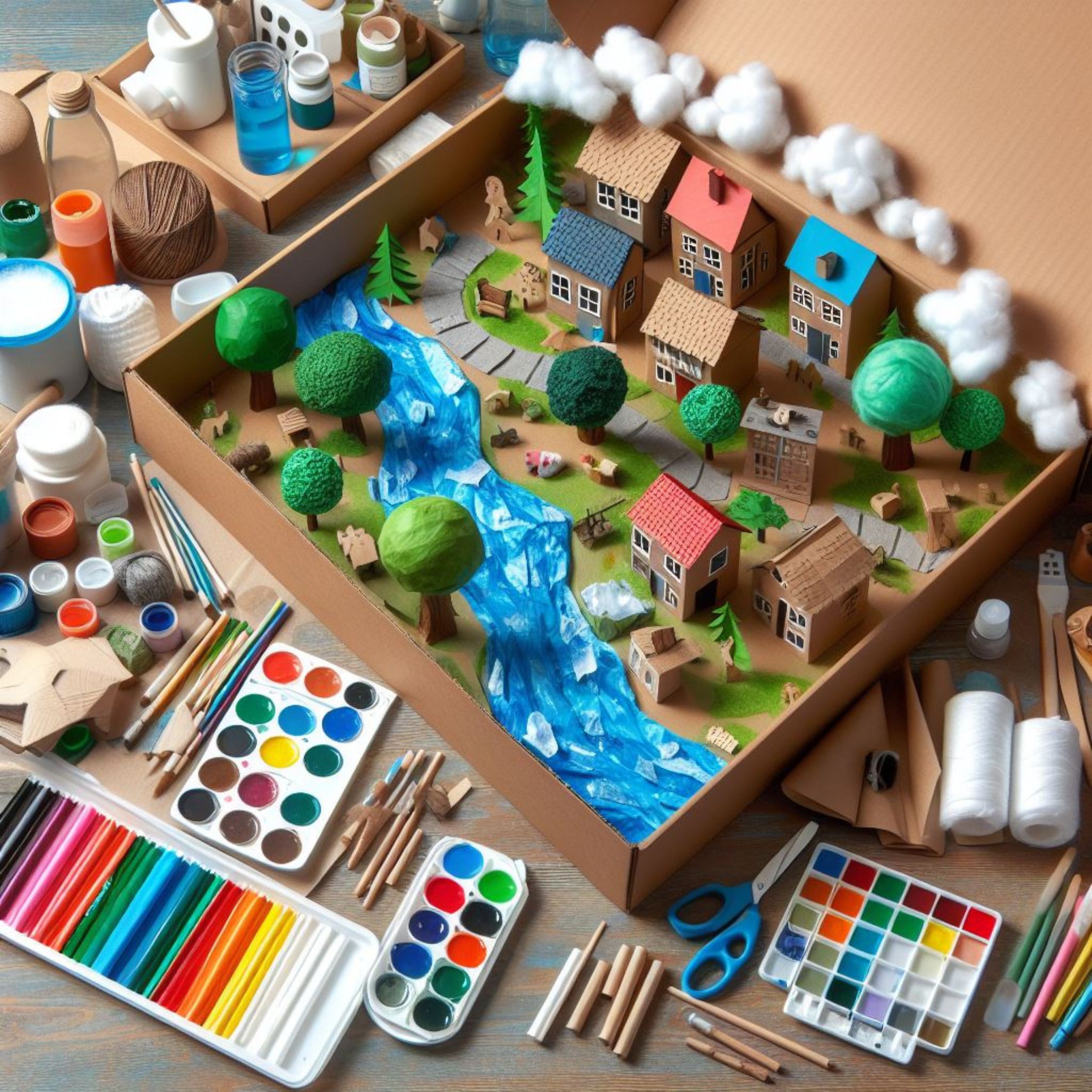 Maqueta sobre el Cuidado del Agua